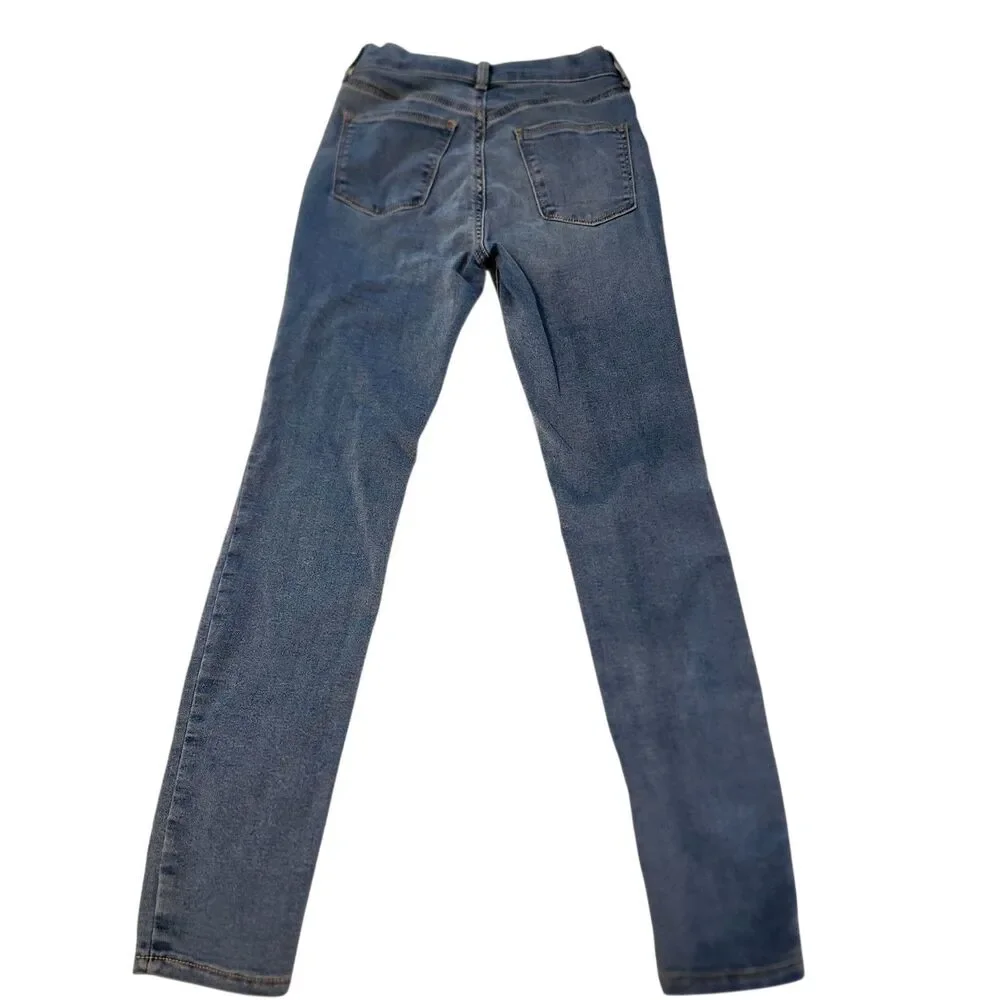 Old Navy Girls High Rise Rockstar Jeggings 360 Stretch Adjustable Waist Size 12